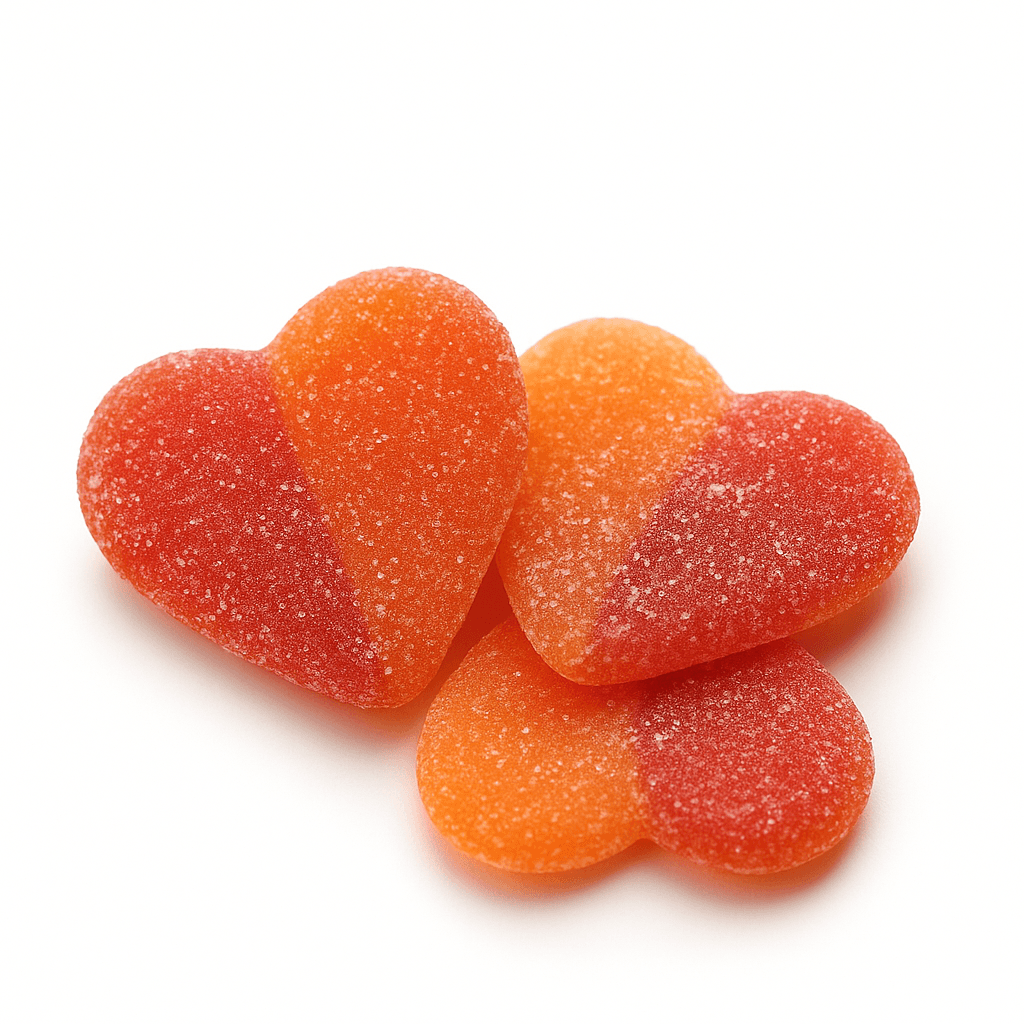Juicy Peach Hearts 500g (Halal) - Bild 3