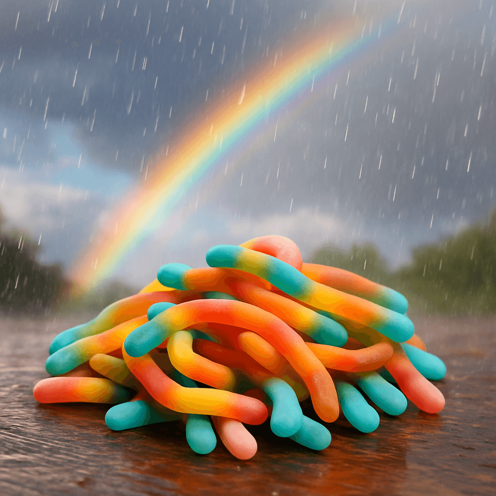 Crazy Rainbow Worms 250g (Halal) - Bild 4